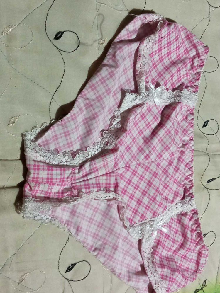 Cute Pink Plaid Briefs