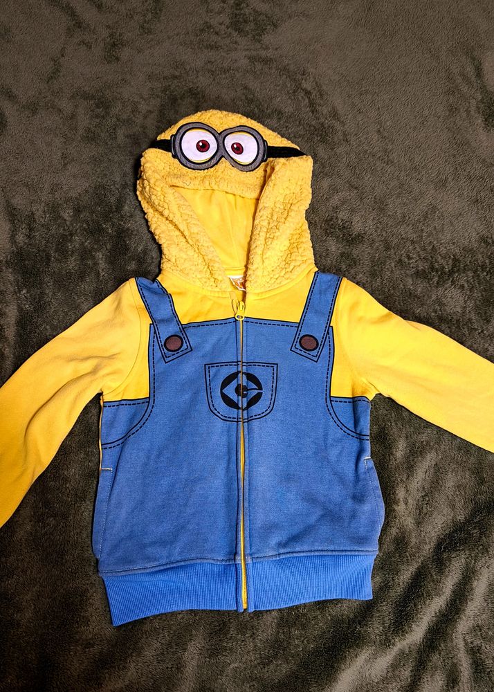 🇺🇲Despicable Me Minion ZipUp Hoodie 2- 4 Yrs NEW