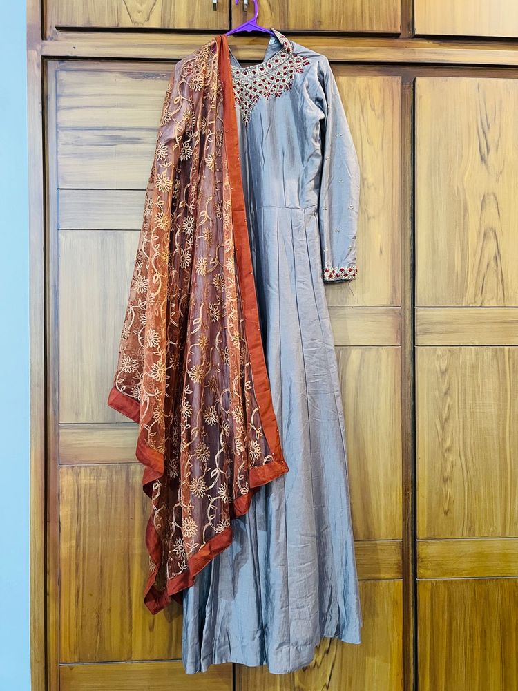 Elegant  Anarkali with Dupatta