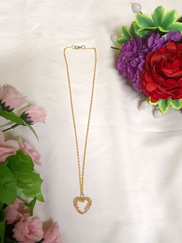 Resin Heart Necklace