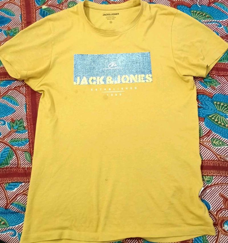 Jack &amp; Jones Yellow Graphic Tee