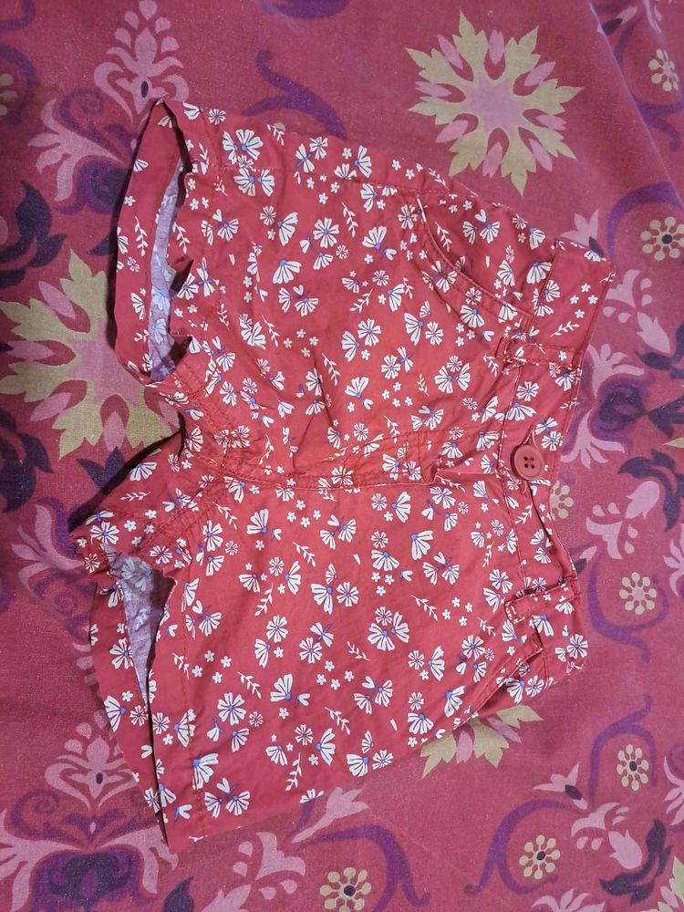 Girls Floral Shorts (Preloved)