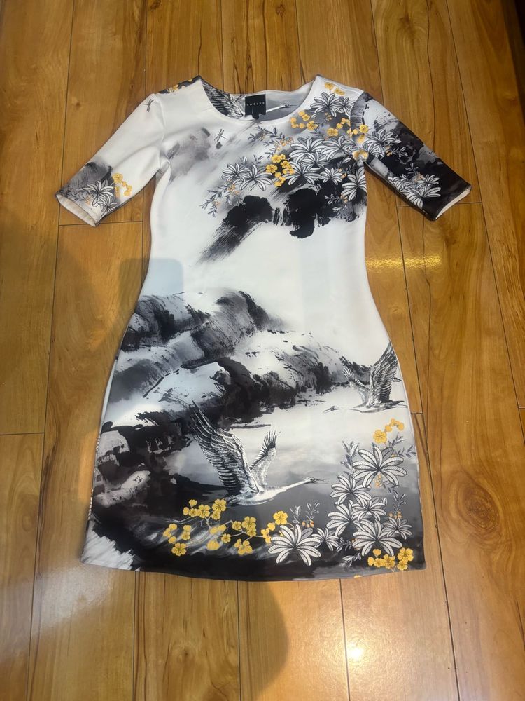 Stunning Scenic Print Dress