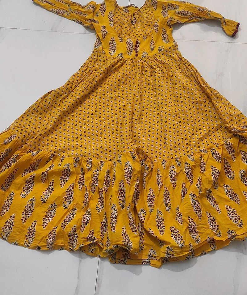 LIBAS MUSTARD LONG KURTA