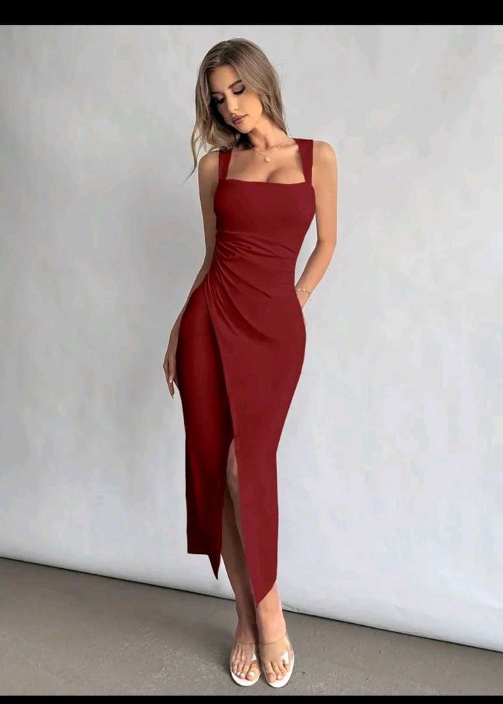 Red Midi Dress