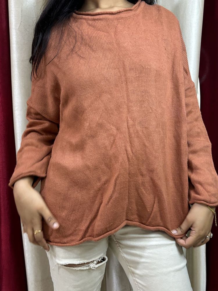 Coral Pullover Sweater