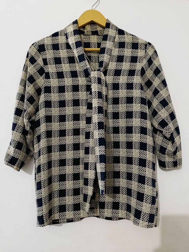 Printed Formal Top