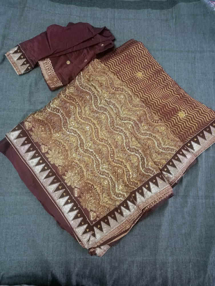 Bridal Saree Heavy Work