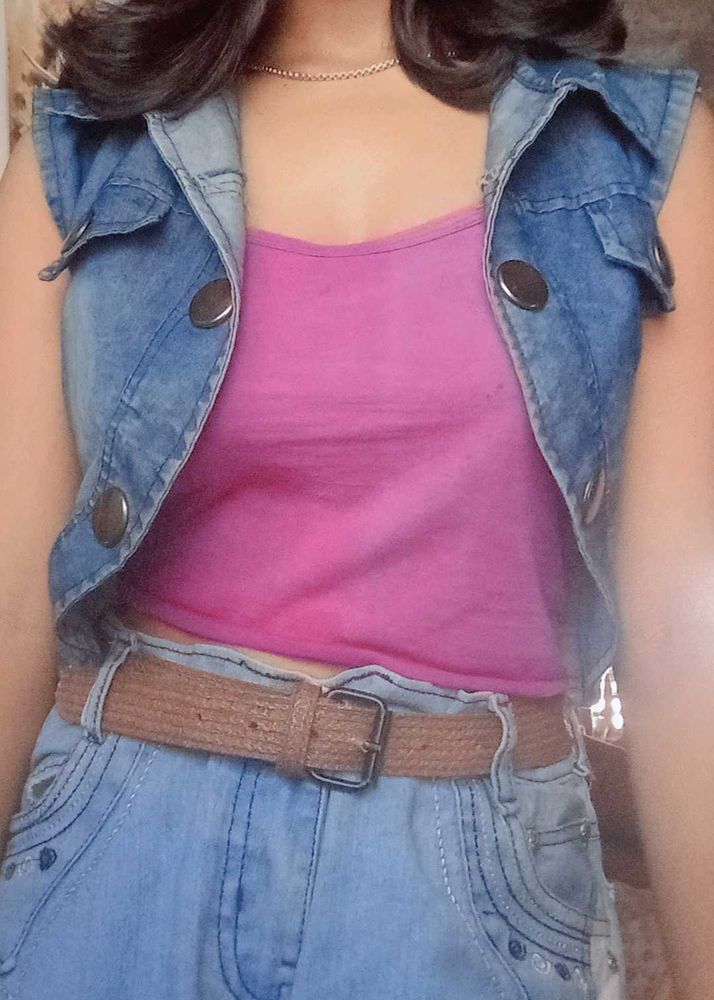 Denim Vest Jacket