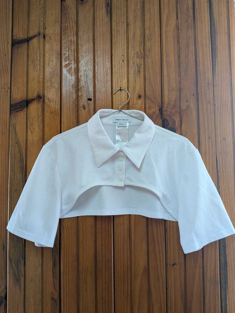 White Crop Top