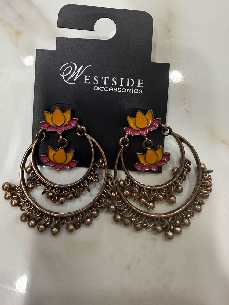 Westside Lotus Drop Earrings
