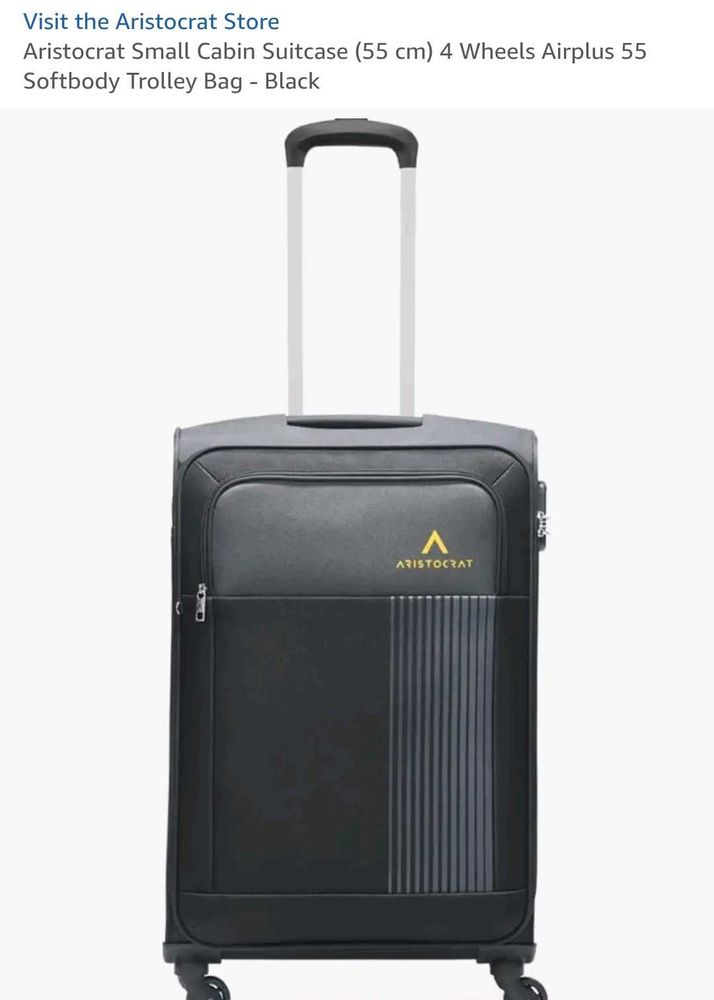 Aristocrat Trolley Bag | Cabin Small | Black