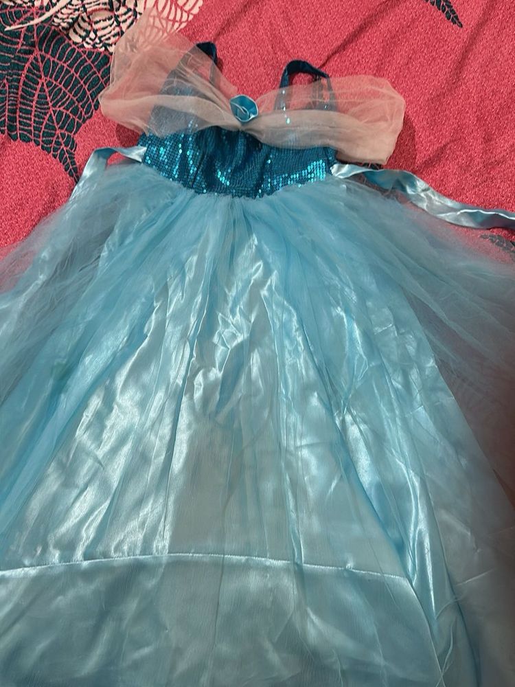 Elsa Inspired Costume Dress