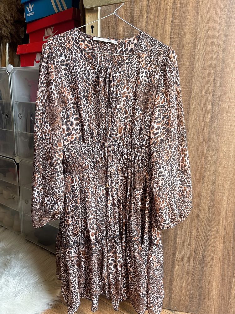 Zara Leopard Print Dress