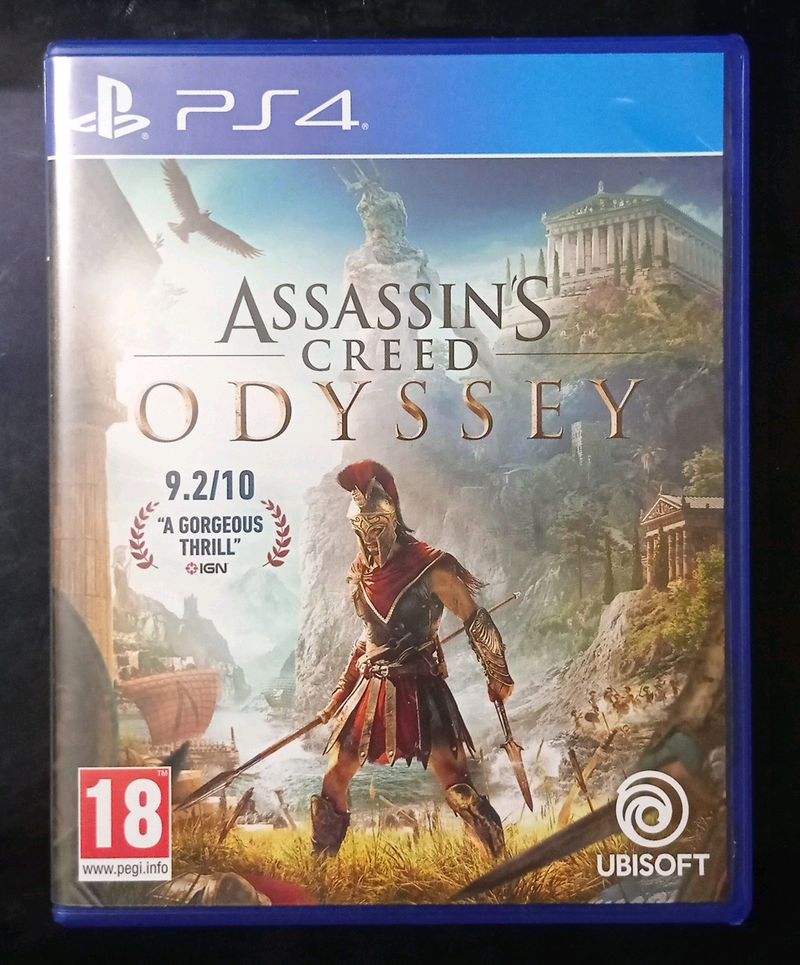 PS4 ASSASSIN&#39;S CREED ODYSSEY 9.2/10 &#34;A GORGEOUS THRILL&#34; [18™ www.pegi.info]