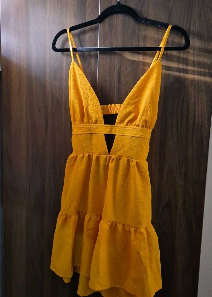 Mustard Mini Sundress