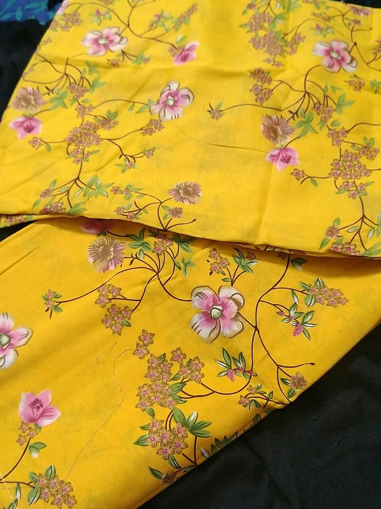 Beautiful Double Size Bed Sheet With 2 Pillow Cove