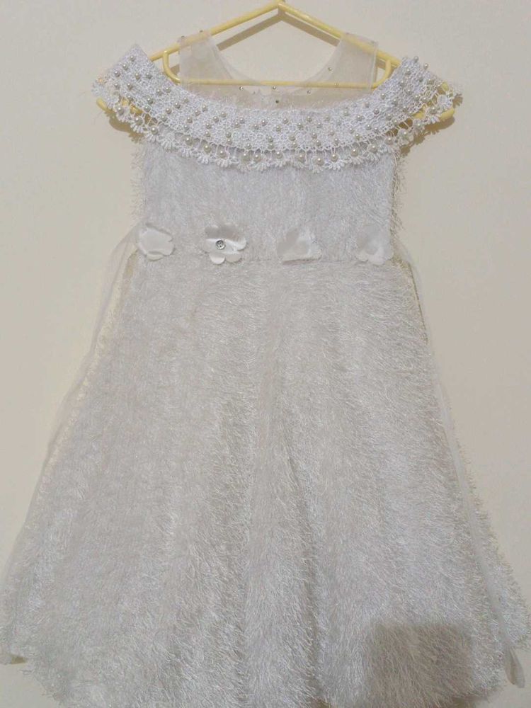 White Flower Girl Dress