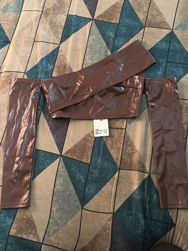 New Me leather top