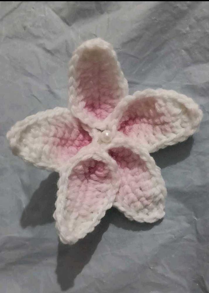 Crochet Flower Clip