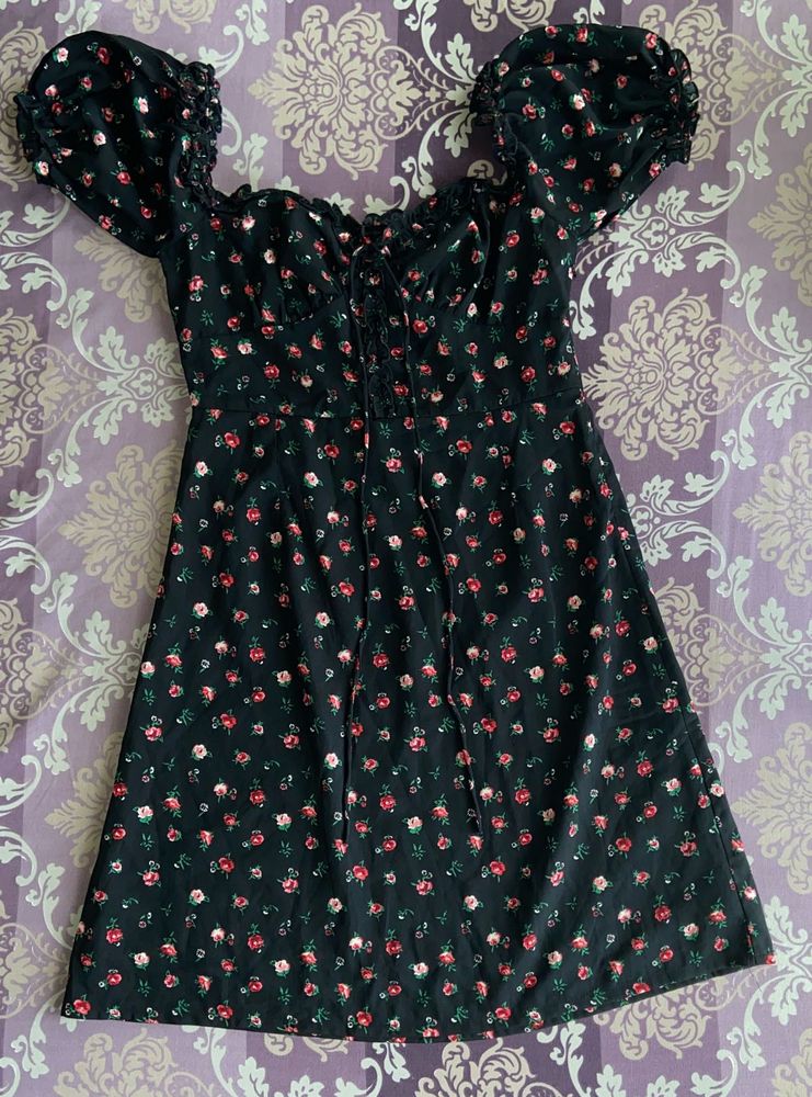 Nomad Black Floral Dress