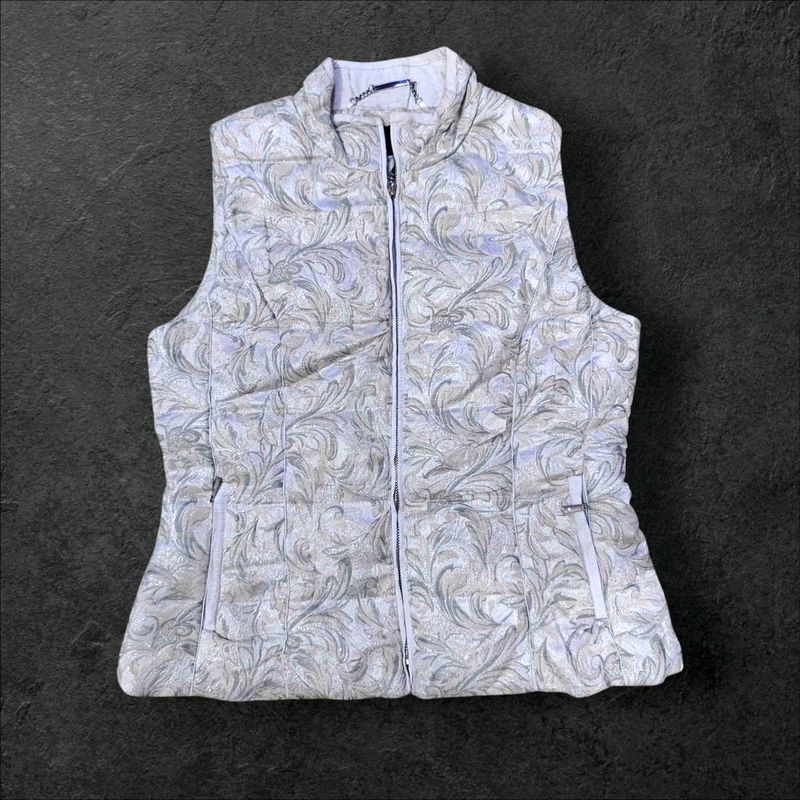 Floral Padded Vest