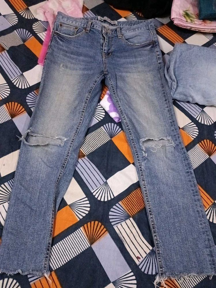 Ripped Denim Jeans