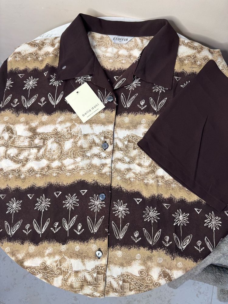 Floral Print Top &amp; Pants Set