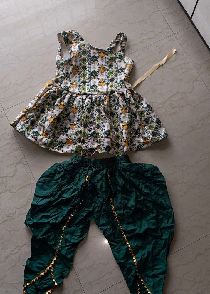 Dress With Dhoti Style Pant