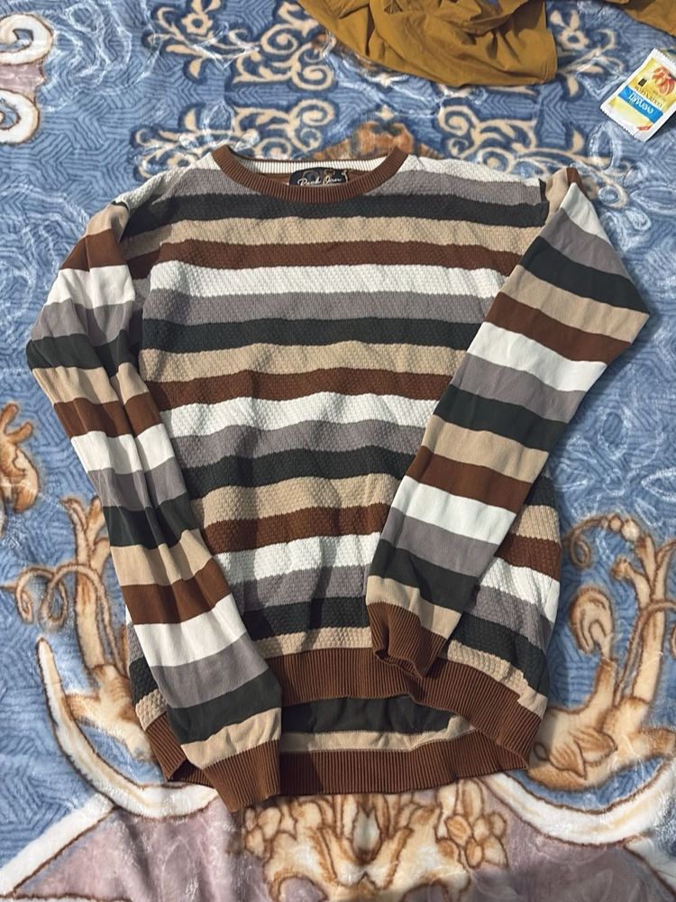 Striped Knit Sweater
