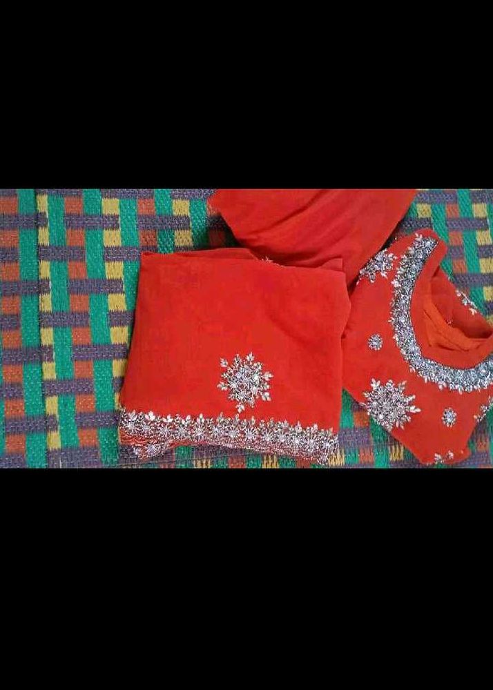 orange kurta set