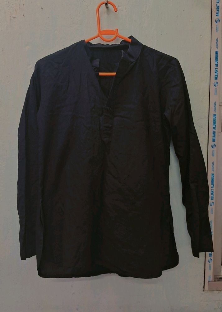 Solid black Women&#39;s Kurta