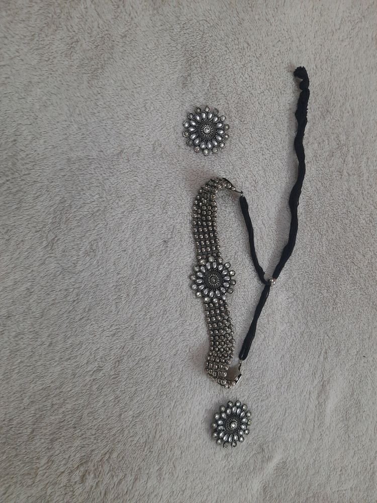 Necklace and earrings
