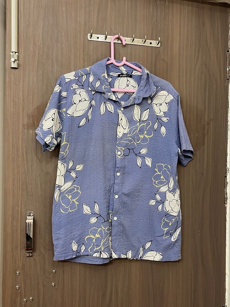 zudio Floral Print Shirt  for M size