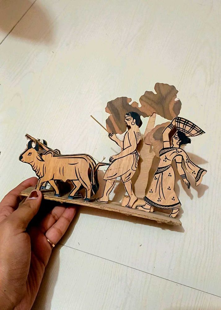 Wooden Village Bullock Cart