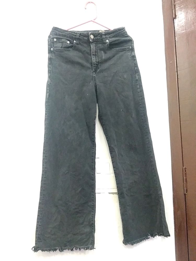 H&amp;M Black Straight Jean