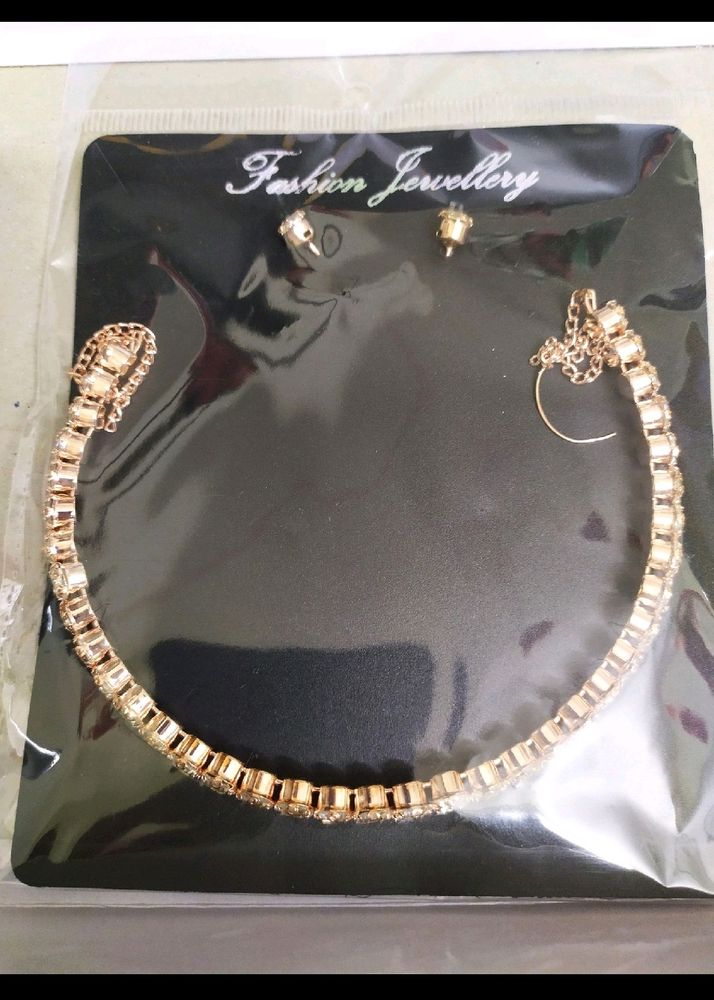 Combo Of 3 AD Stone Earrings Necklace