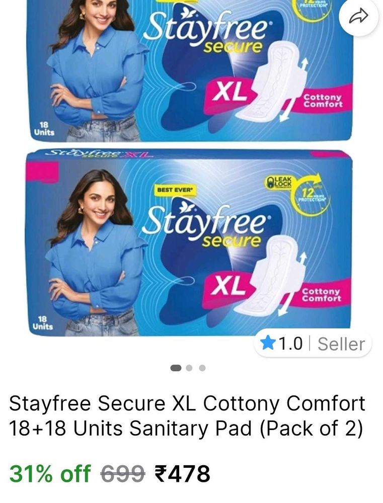 Stayfree Secure XL (36 Units)