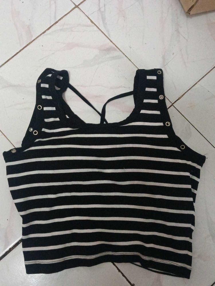 Striped Crop Top