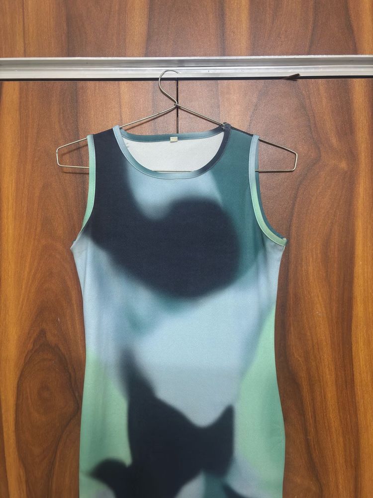 Abstract Print Dress