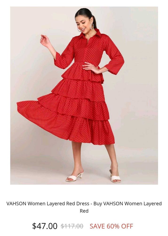 Flared Western Dress