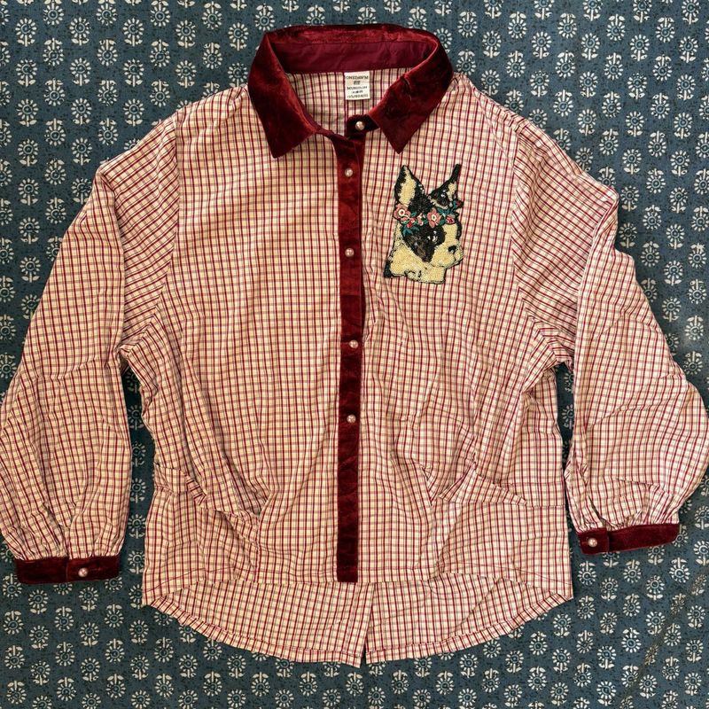 Vintage Style Checkered Button-Up Shirt