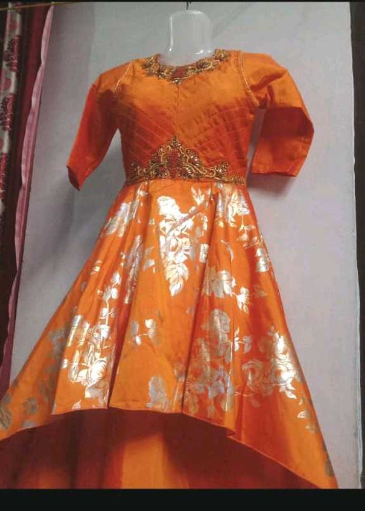 🎉Orange Ethnic Gown