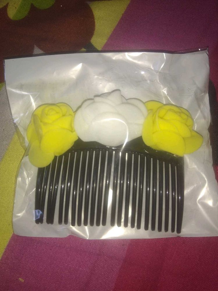 Floral Hair Comb(1 Piss/1 Pkt)♥️