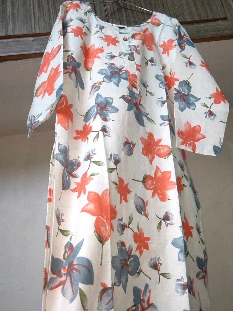 Floral Jaipuri Kurti