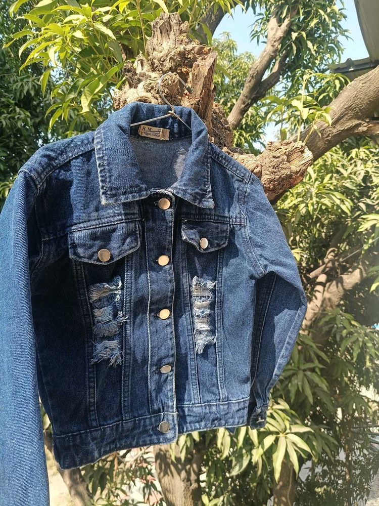 Distressed Denim Jacket
