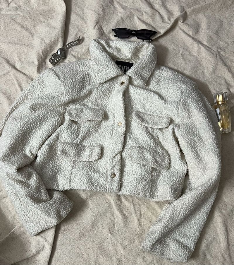 Zara Textured Crop Jacket