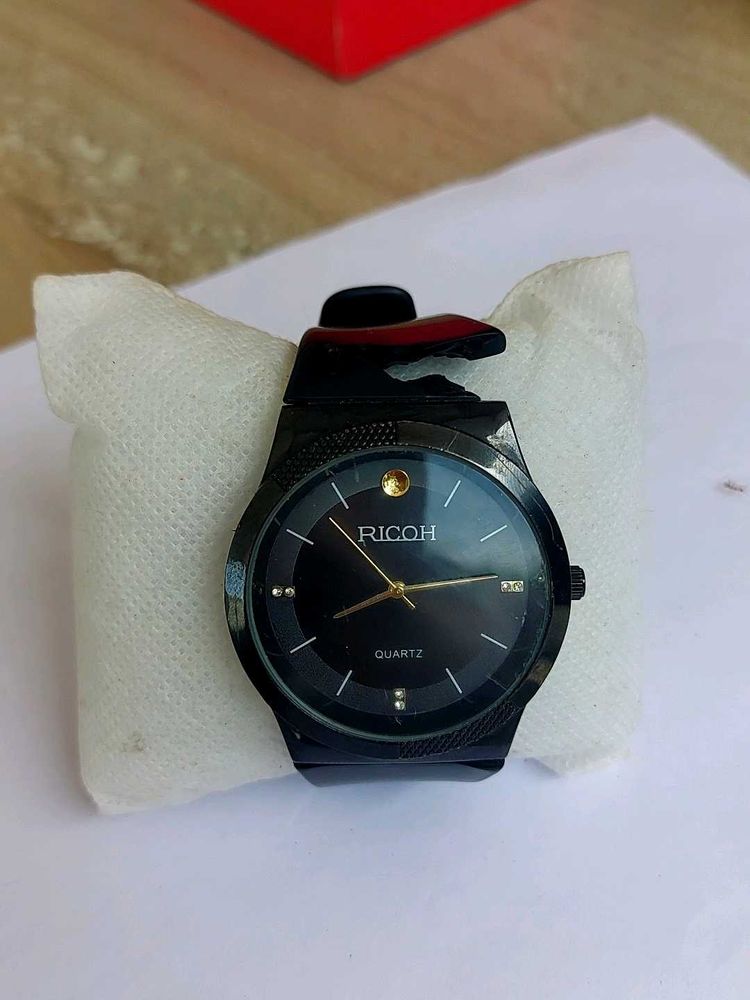Ricoh Quartz Watch - Black