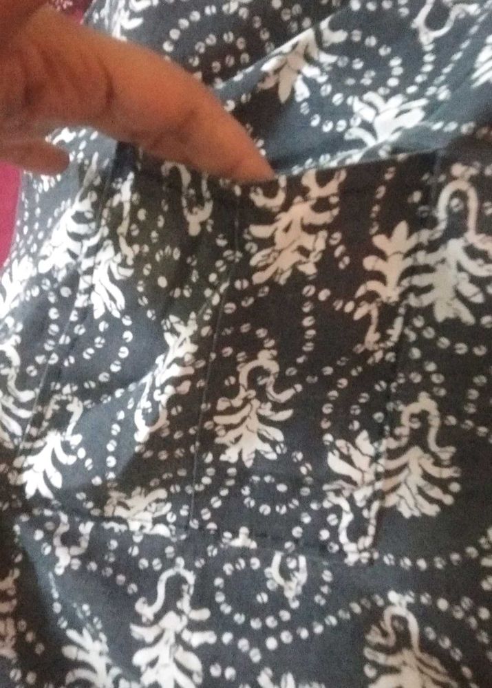 Patterned Gray Nighty