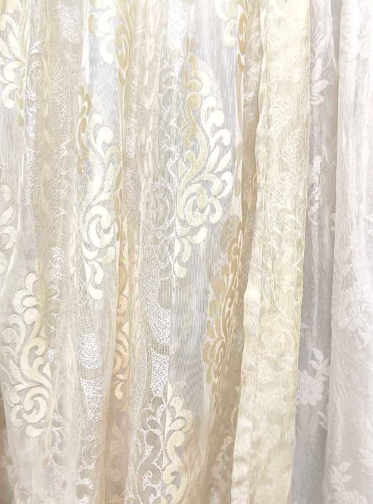 Elegant Sheer Curtains Plus Freebie Earings